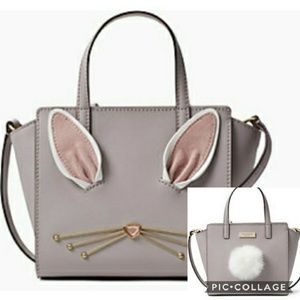 Kate Spade bunny tail pom pom mini bag 🐰 🐰